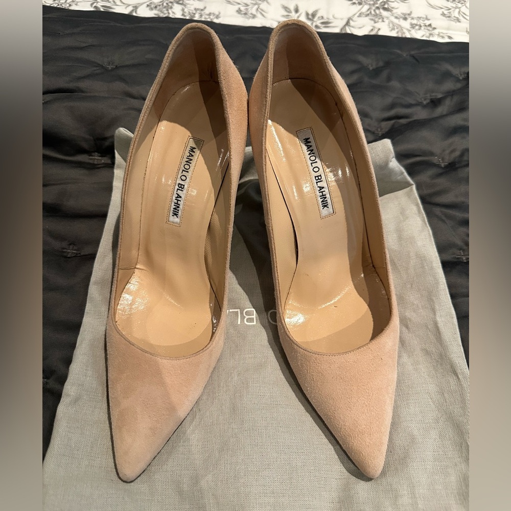 Manolo Blahnik BB 105 Size 38.5 Light Peach